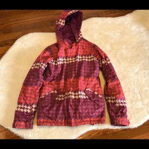 Girls large pink Burton ski jacket / coat